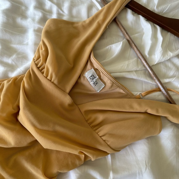 Oh Polly Yellow Midi Dress - Picture 3 of 5